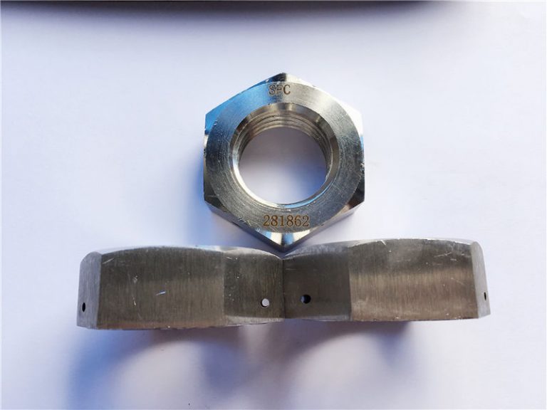 ड्रिलिंग छेद के साथ हेक्स जाम अखरोट