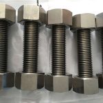 निकेल मिश्र धातु 400 एन 2.4360 नट्स फास्टनर के साथ पूरी तरह से थ्रेड रॉड