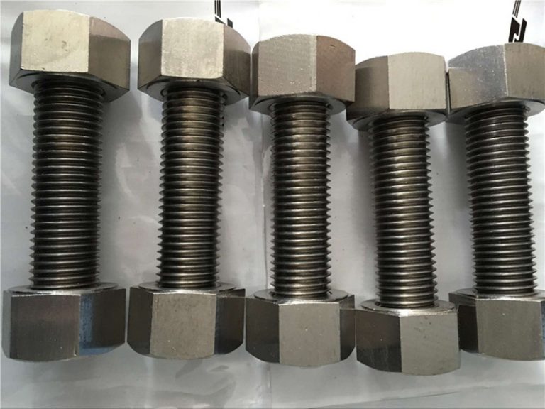 निकेल मिश्र धातु 400 एन 2.4360 नट्स फास्टनर के साथ पूरी तरह से थ्रेड रॉड