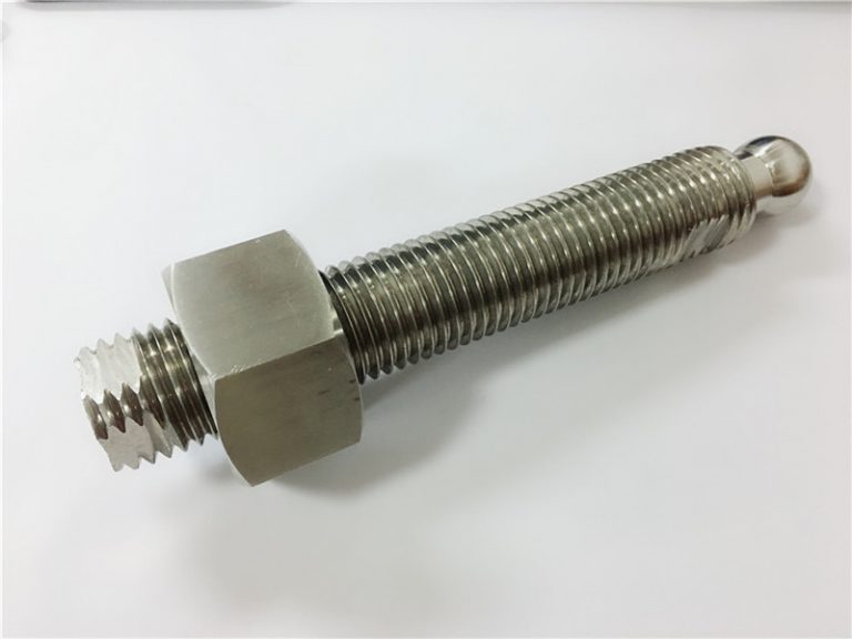 अनुकूलित उच्च गुणवत्ता सीएनसी खराद टर्निंग टाइटेनियम बॉल स्टड फास्टनरों